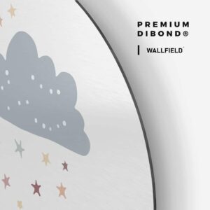Rainy Cloud I - Muurcirkel Dibond