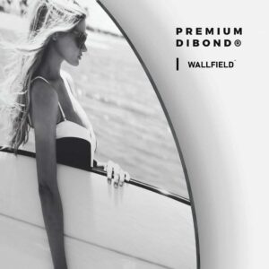 Surf Babe - Muurcirkel Dibond