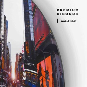 New York I - Muurcirkel Dibond