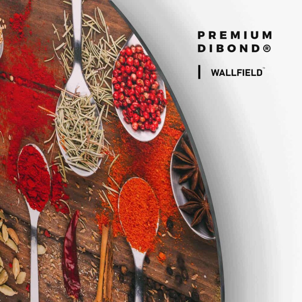 Cooking & Spices - Muurcirkel Dibond