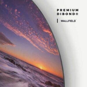 Purple Sunset - Muurcirkel Dibond