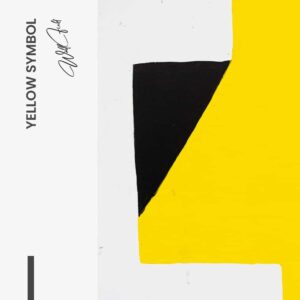 Yellow Symbol - Muurcirkel Glass