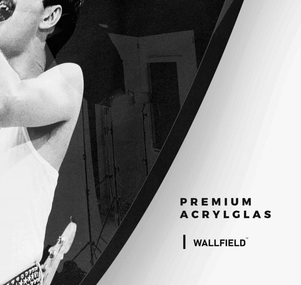 Freddie Mercury - Muurcirkel Glass