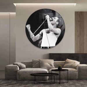 Freddie Mercury - Muurcirkel Glass
