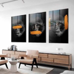 Bundle: “3 Wise Monkeys” (3x) - Glass - Kopiëren