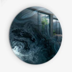 Cloud Stone - Muurcirkel Glass