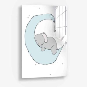 Elephant Moon - Glass