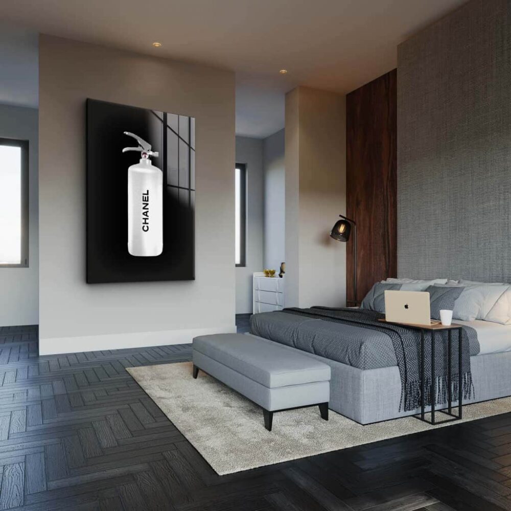 White Extinguisher I - Glass
