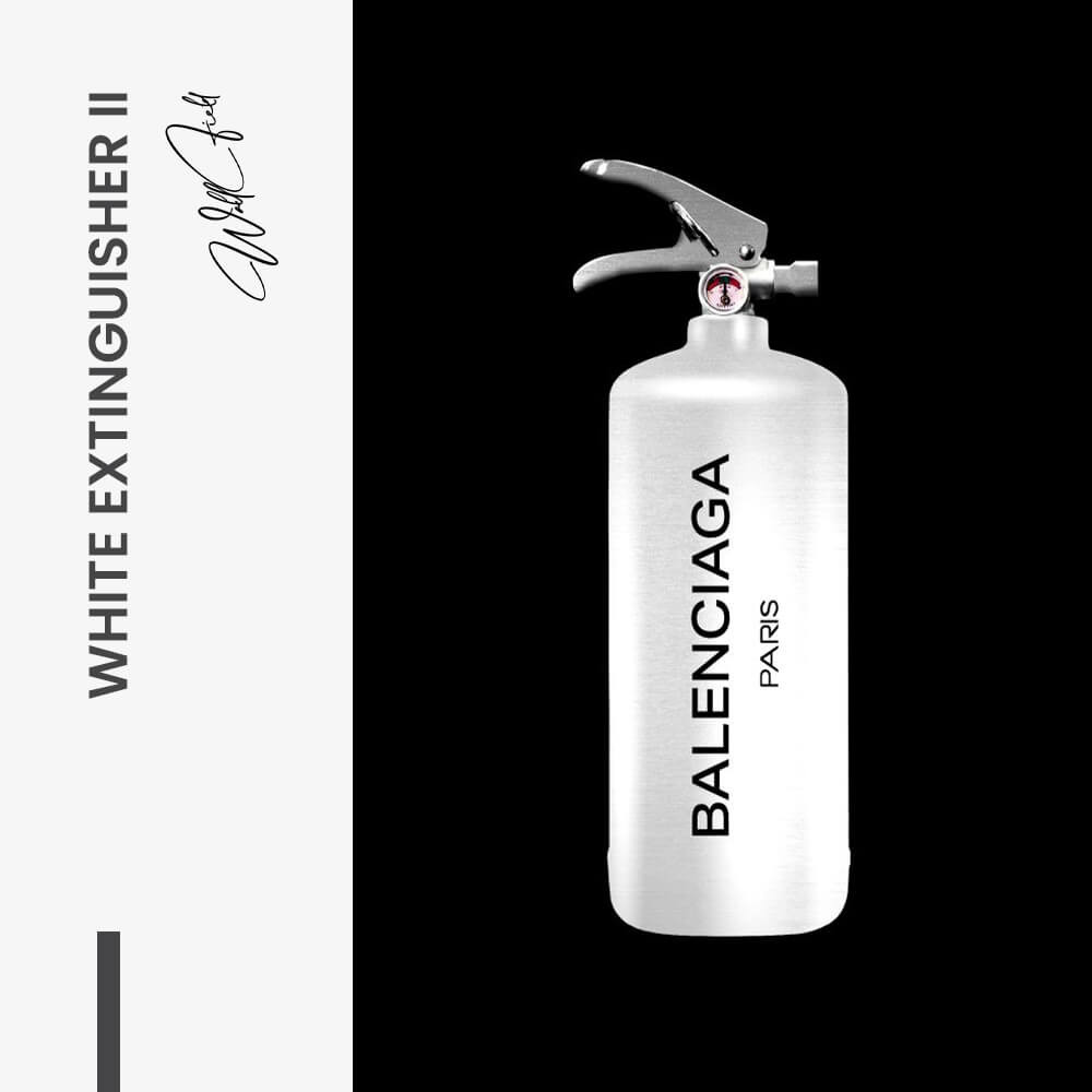 White Extinguisher II - Glass