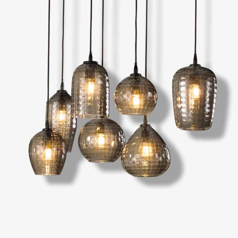 Hanglamp 4+3 mix esagonale