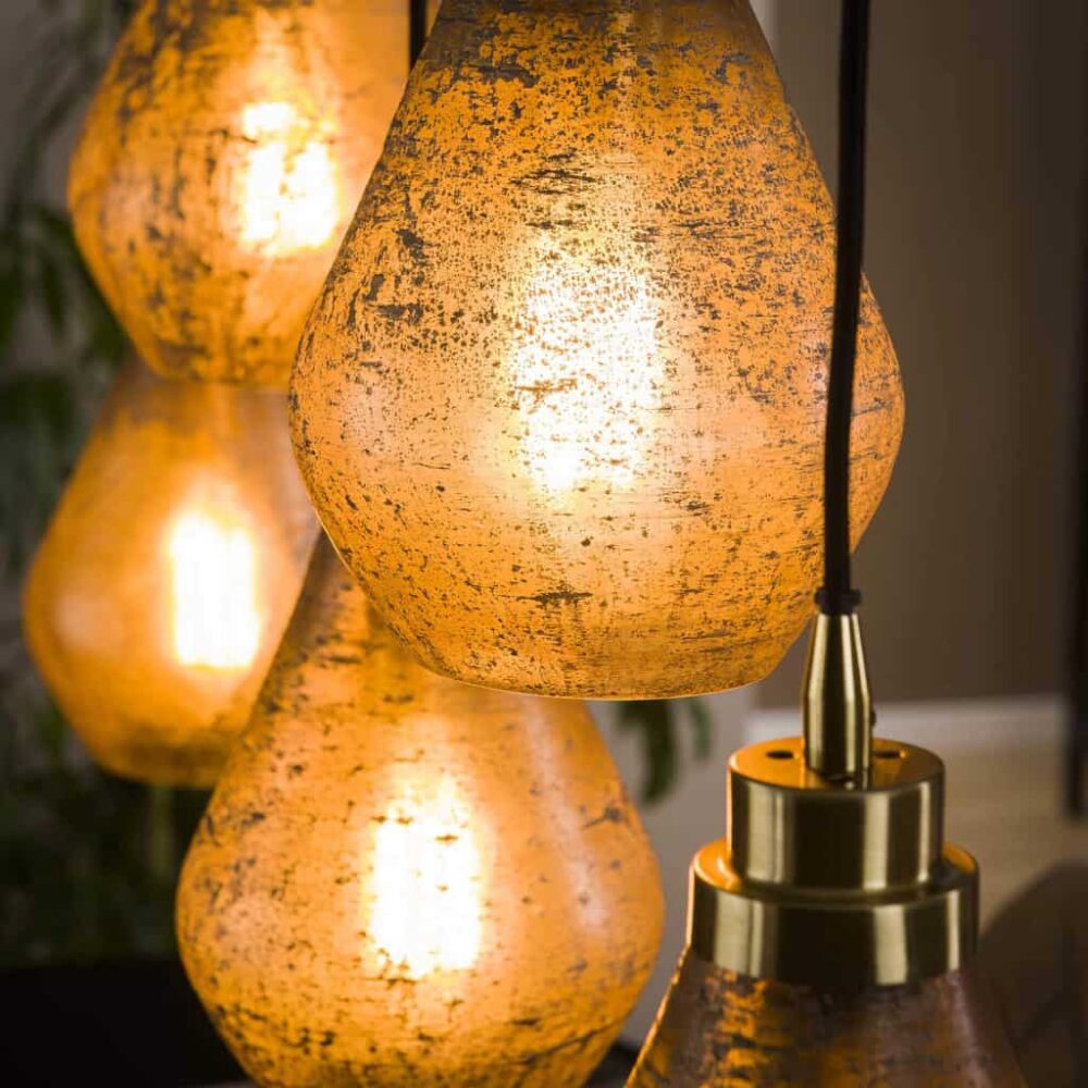 Hanglamp 5L bagliore marrone