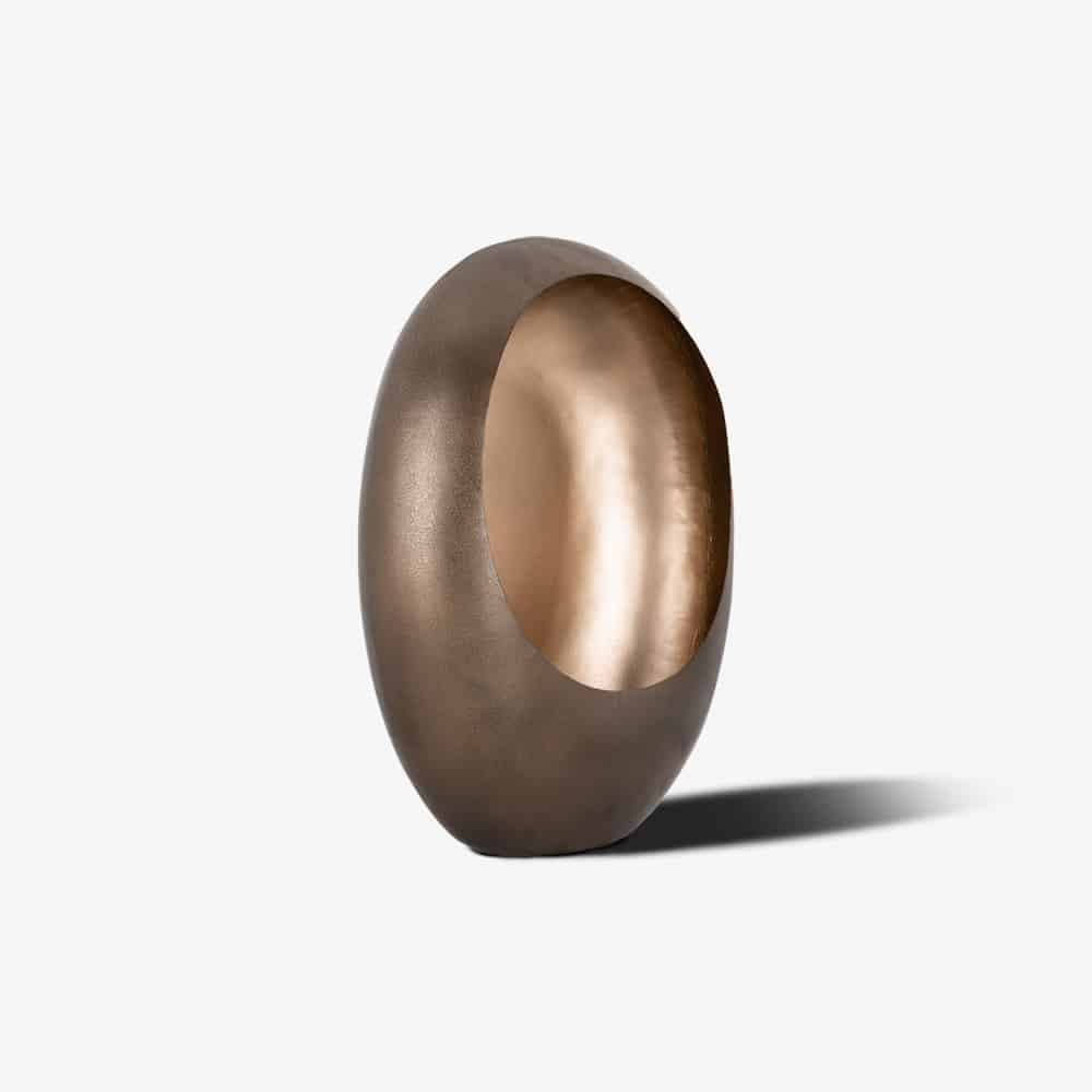 Kandelaar Xemm brons goud groot (Bronze)