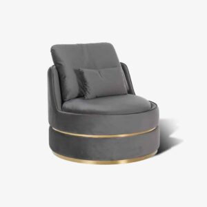 Fauteuil Kylie Stone velvet