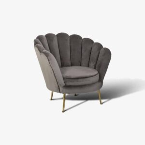 Fauteuil Perla Stone Velvet
