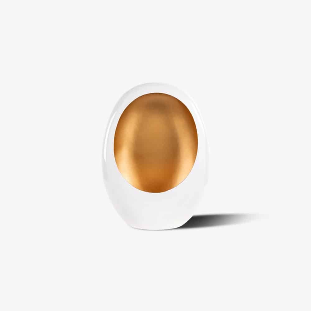 Kandelaar Silas ivoor goud klein (Ivoor)