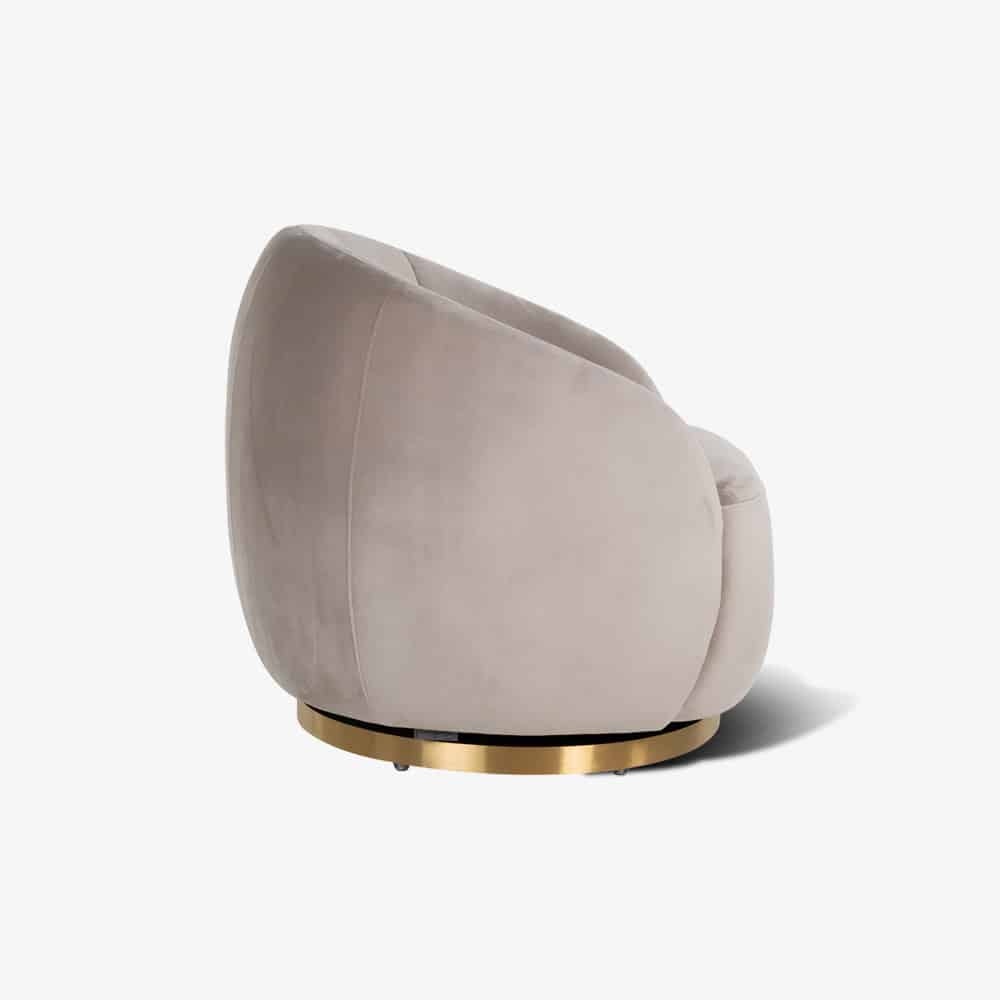 Draaifauteuil Jago Khaki Velvet