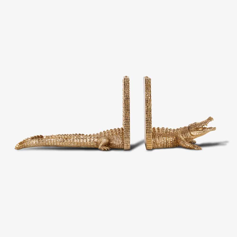 Boekenstandaard Krokodil (Gold)