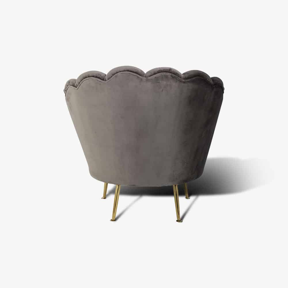 Fauteuil Perla Stone Velvet