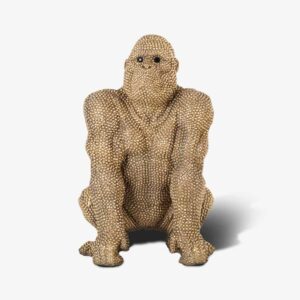 Deco object Gorilla goud klein (Gold)