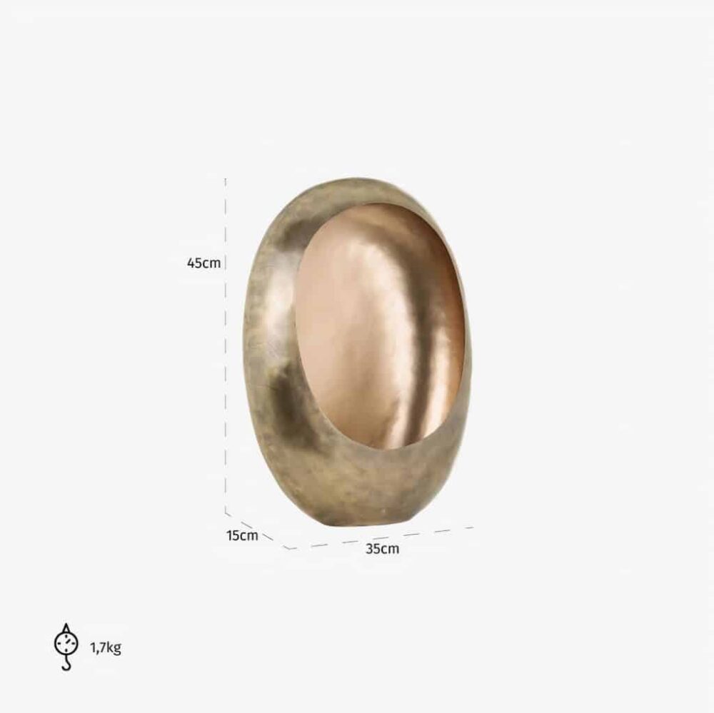 Kandelaar Majlen goud medium (Gold)