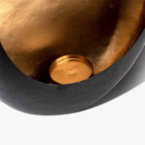 Kandelaar Reen zwart goud medium (Black)