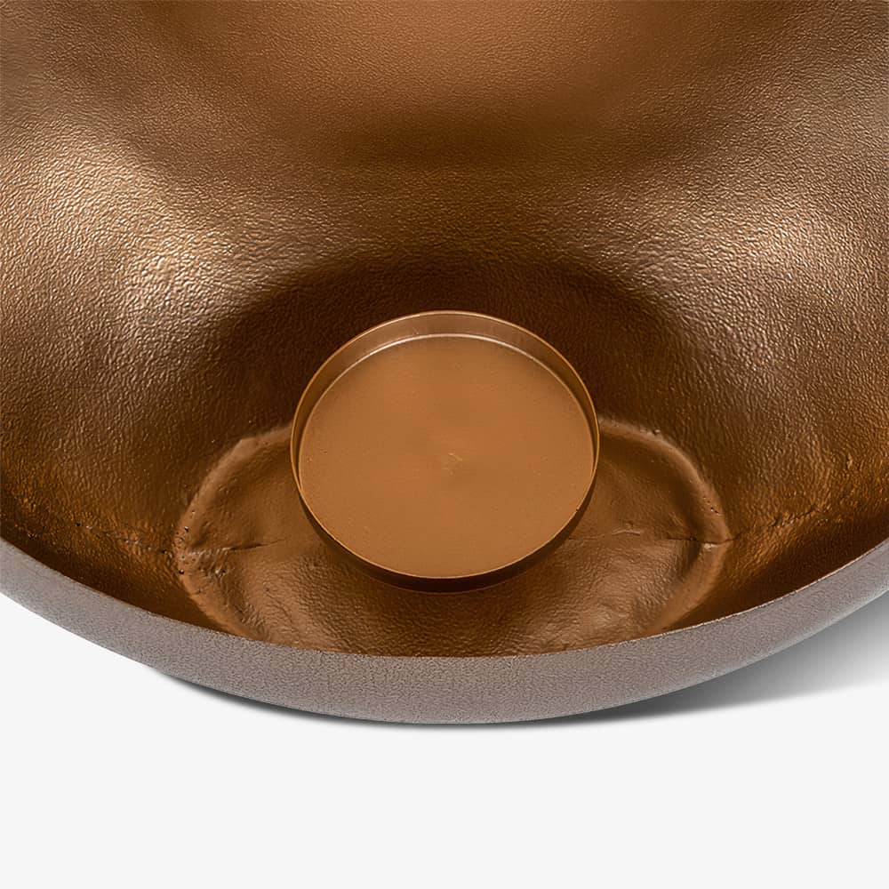Kandelaar Xemm brons goud medium (Bronze)