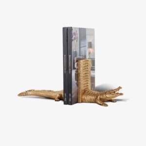Boekenstandaard Krokodil (Gold)