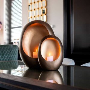 Kandelaar Xemm brons goud medium (Bronze)