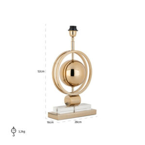 Tafellamp Averil goud Geo