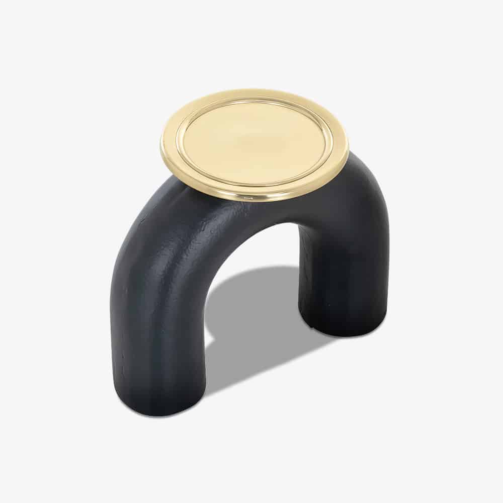 Kandelaar Femke groot (Black/gold)