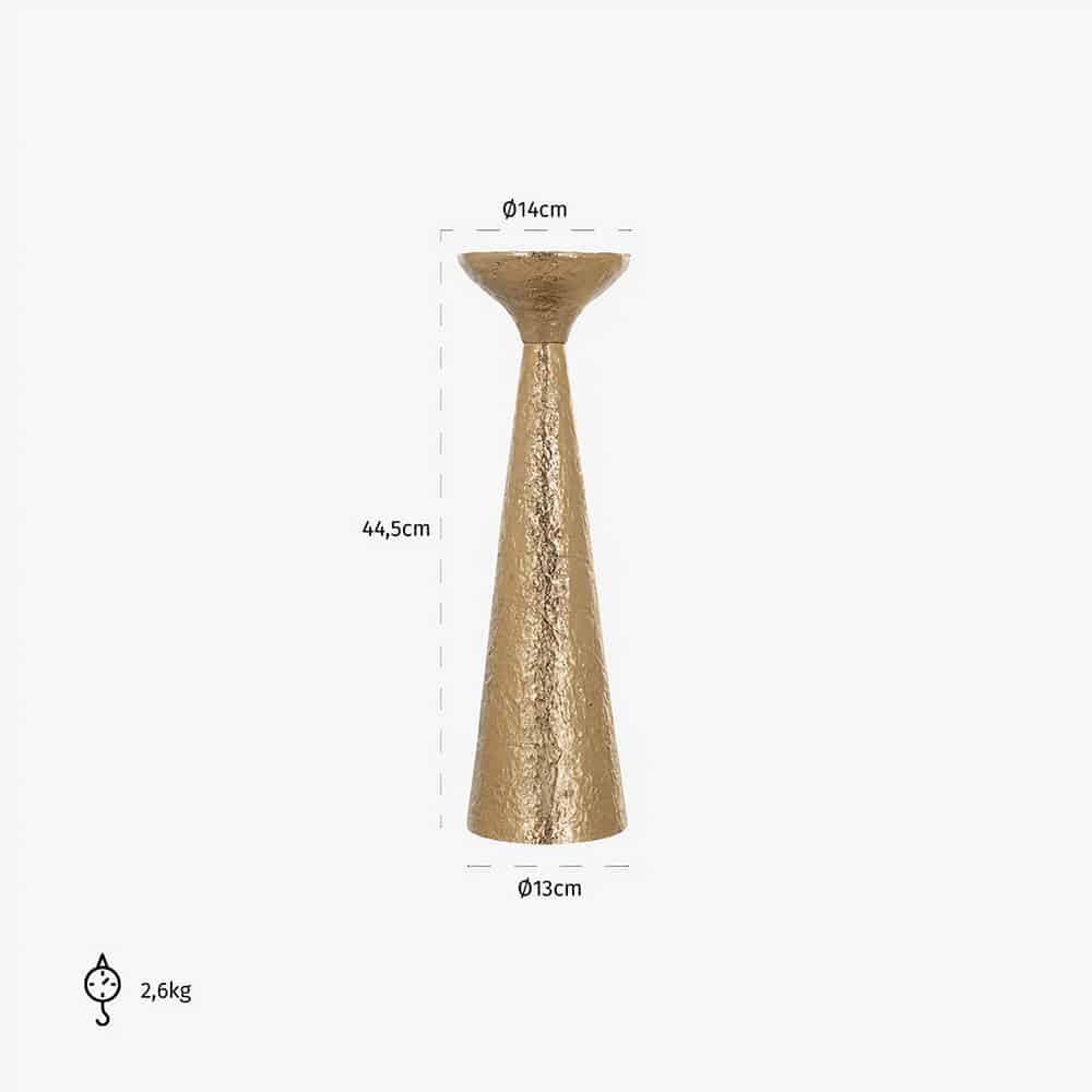 Kandelaar Feliz big (Brushed Gold)