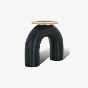 Kandelaar Femke groot (Black/gold)