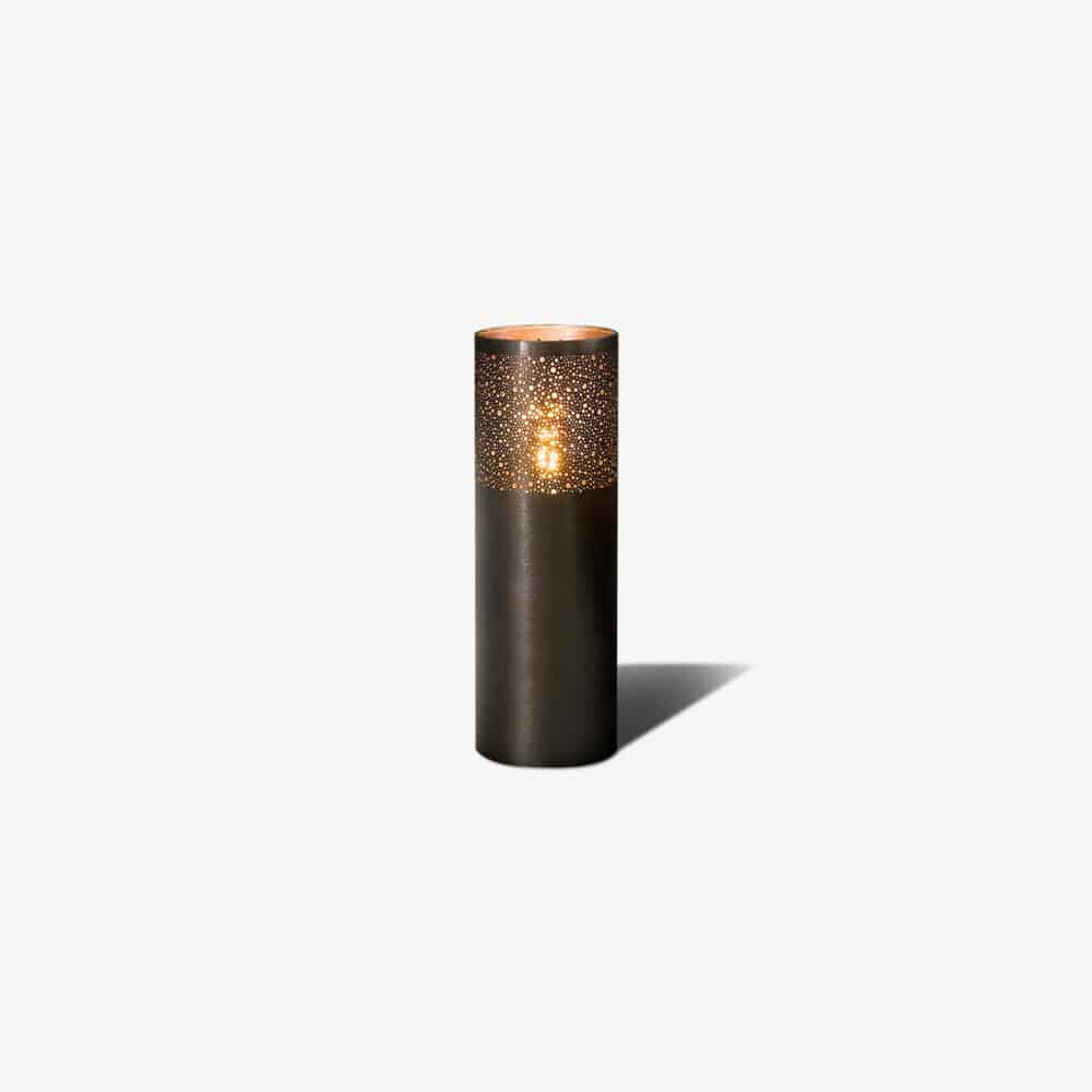 vloerlamp 20 cilinder 60cm zwart nikkel