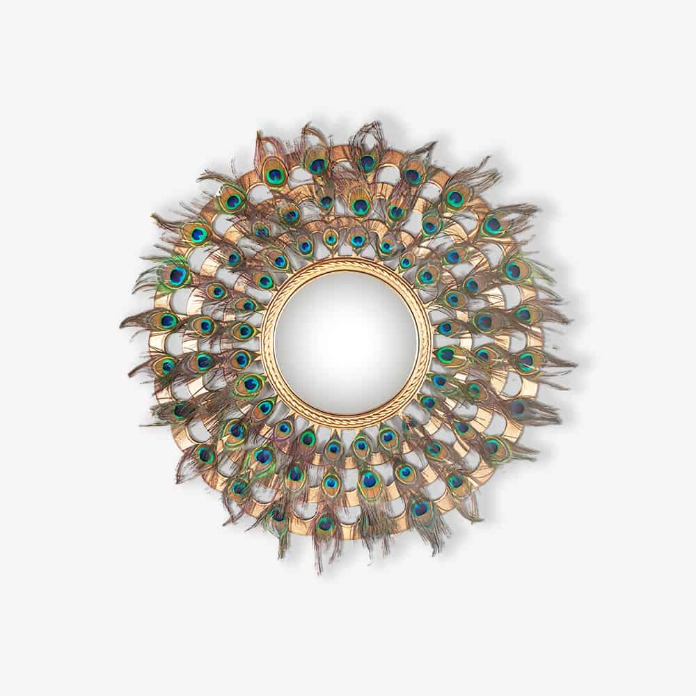 Spiegel Macynn with feathers (Gold)