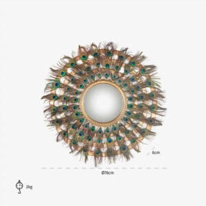 Spiegel Macynn with feathers (Gold)