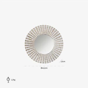 Spiegel Lynde klein (White)
