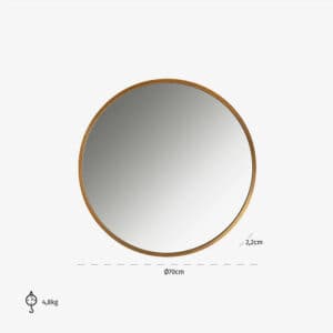 Spiegel Maeron gold 70Ø (Gold)