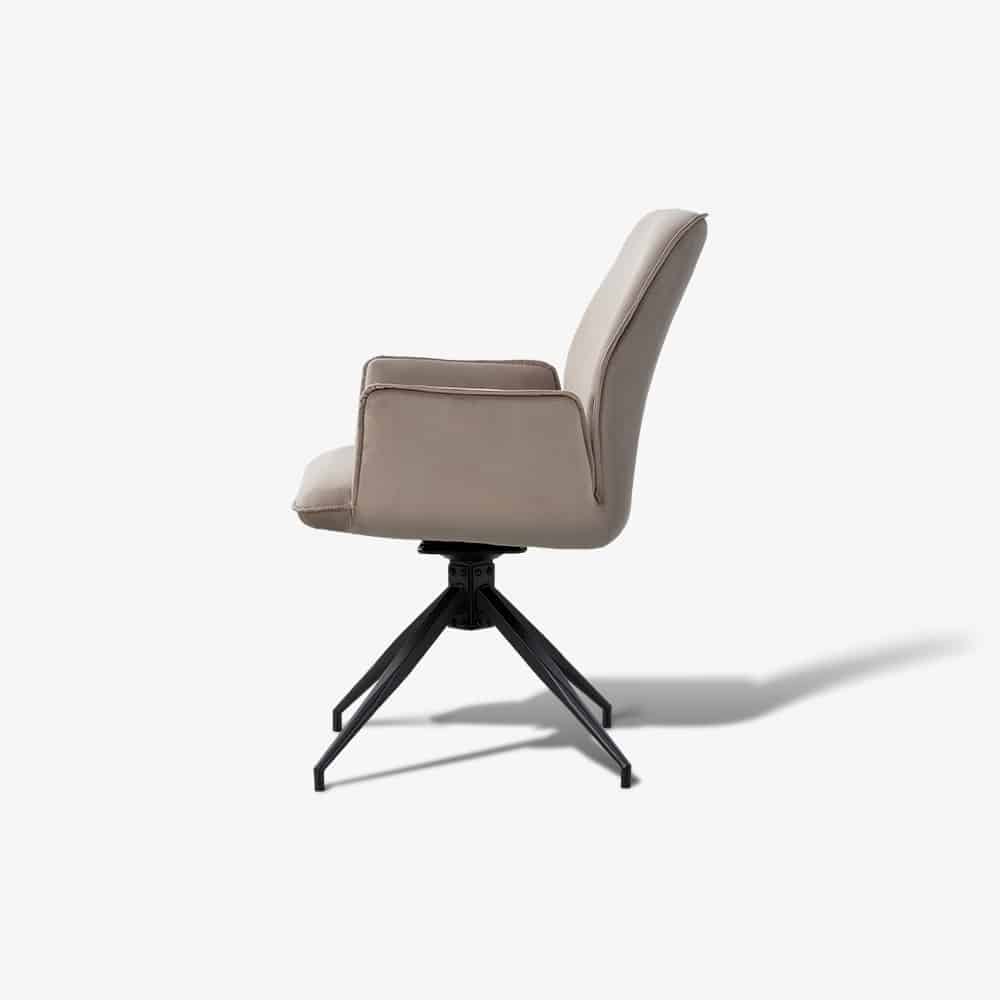 Eetkamerstoel Malia Velvet Taupe