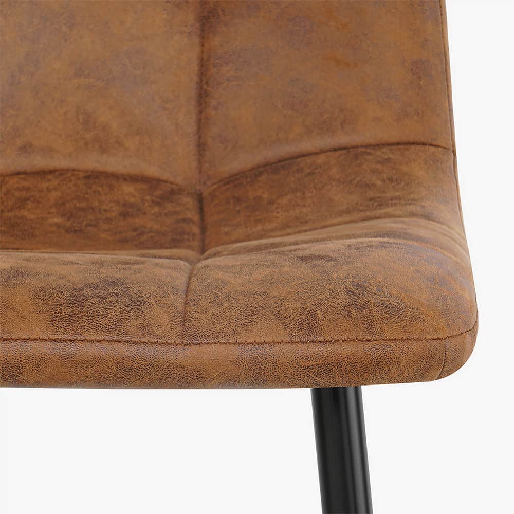 Eetkamerstoel Bouclé Cognac