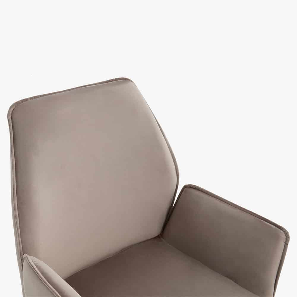 Eetkamerstoel Malia Velvet Taupe