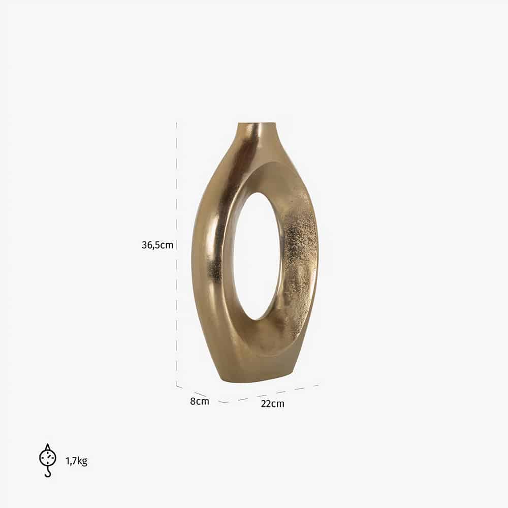 Vaas Alma groot (Brushed Gold)