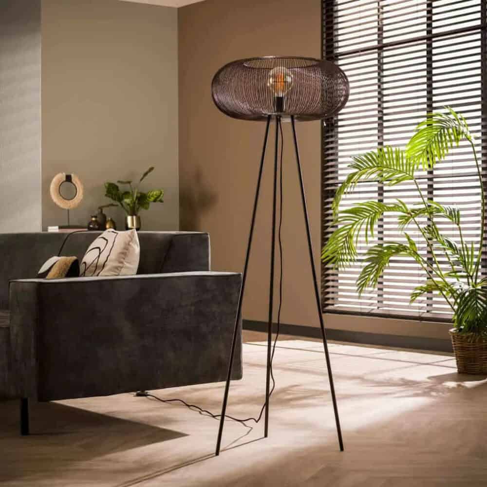 Vloerlamp 1L Metallo