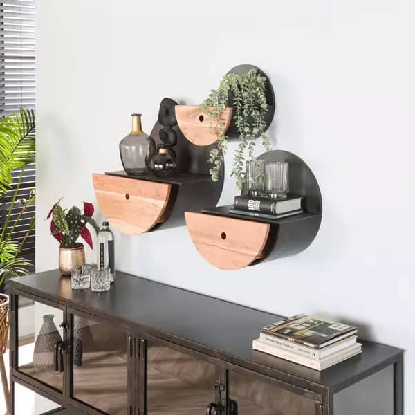 Wandschap Semicircle Ø30
