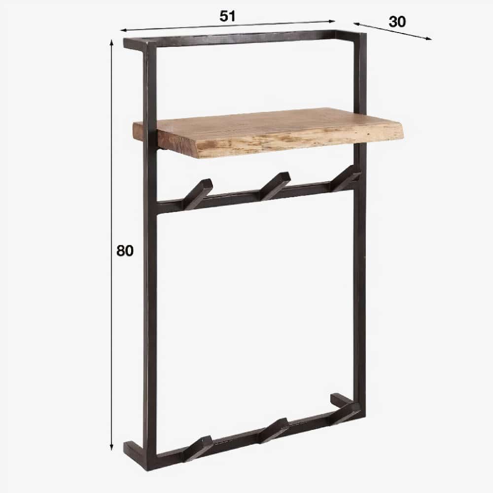 Kapstok Wooden air (6 haken)