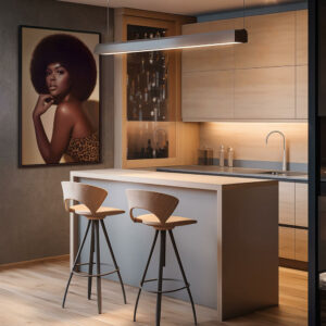 3. Canvas Mockup 70s Lady