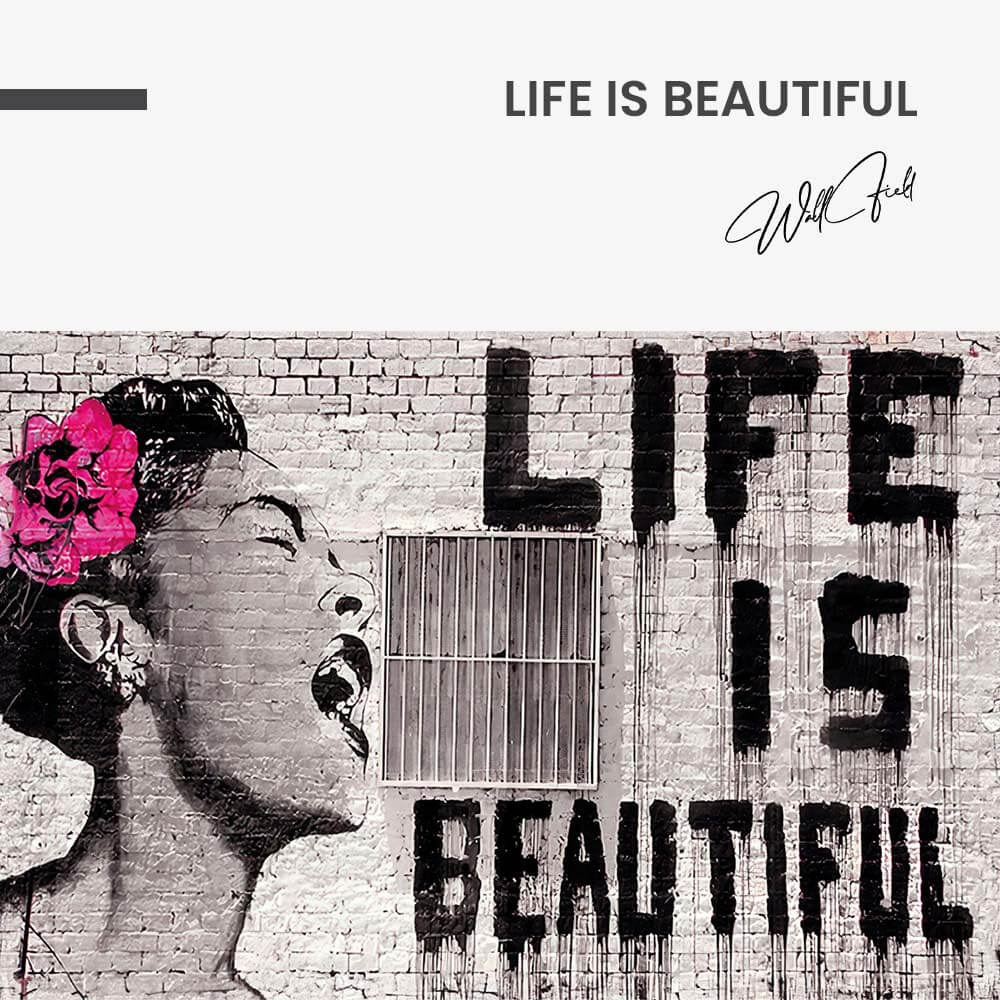 7. Design signature Life is Beautiful