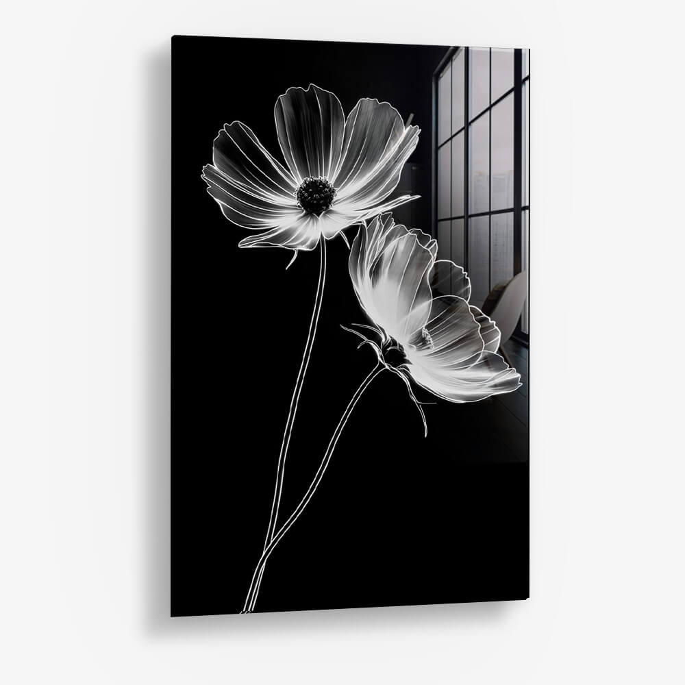 8. Glass Detail 1 X-Ray Flowers