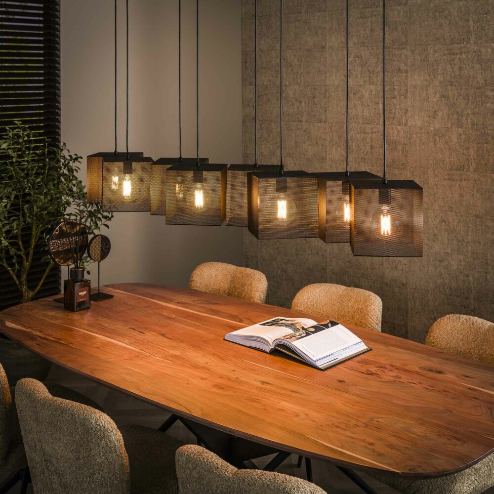 Hanglamp 8L block mesh 1