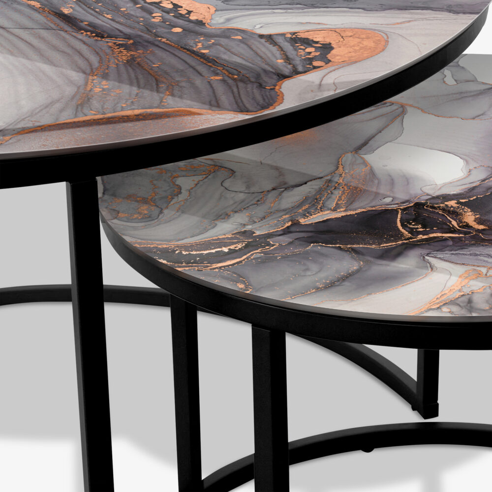 Grey & Gold Abstract Marble 3