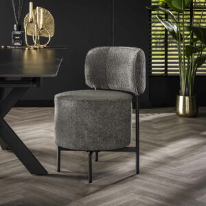 Stoel cocktail boucle draaibaar. VPE2 / Boucle grijs